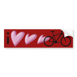 I love my mountain bike! bumper stickers