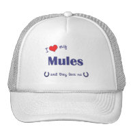 I Love My Mules (Multiple Mules) Trucker Hat