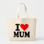 I love my mum canvas bag