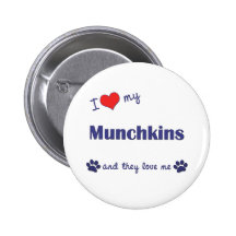 I Love My Munchkins (Multiple Cats) Pin