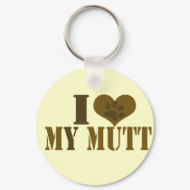 I love my mutt keychains by EllesPlanet I love my mutt keychains