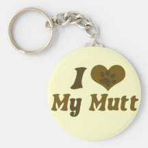 I love my mutt keychain