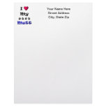 I Love My Mutt Custom Letterhead
