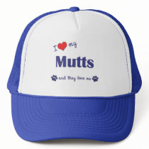 I Love My Mutts (Multiple Dogs) hats by muttybuddy I Love My Mutts (Multiple Dogs) hats