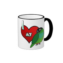 I Love my Nanday Conure Coffee Mugs