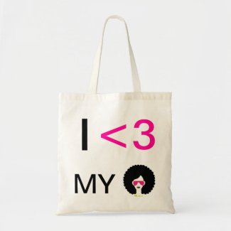 I Love My Natural Hair Tote Bag