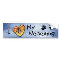 I Love My Nebelung bumper stickers