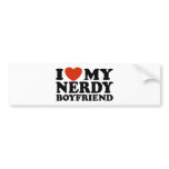 I Love My Nerdy Boyfriend Bumper Stickers