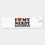 I Love My Nerdy Boyfriend Bumper Stickers I Love My Nerdy Boyfriend Bumper Stickers