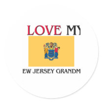 I Love My New Jersey Grandma stickers by flagshirt I Love My New Jersey Grandma stickers