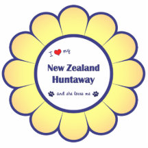 I Love My New Zealand Huntaway (Female Dog) Photo Cut Outs