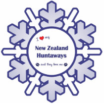 I Love My New Zealand Huntaways (They) Ornament photo sculptures by thatsalottadogs I Love My New Zealand Huntaways (They) Ornament photo sculptures