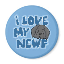 I Love My Newf Magnet