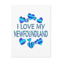 I Love My Newfoundland postcards