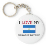 I Love My Nicaraguan Boyfriend Keychain