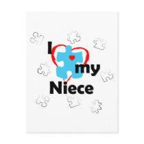 I Love My Niece - Autism Postcard