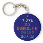I Love My Nigerian Dwarf Goats keychains