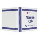 I Love My Norman Cob (Male Horse) 3 Ring Binder
