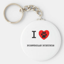 I LOVE MY NORWEGIAN BUHUNDS KEYCHAIN