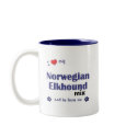 I Love My Norwegian Elkhound Mix (Male Dog) mugs