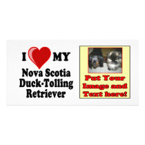 I Love My Nova Scotia Duck-Tolling Retriever photo cards by CatnDog I Love My Nova Scotia Duck-Tolling Retriever photo cards