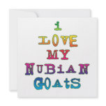 I Love My Nubian Goats Invites