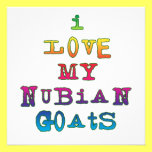 I Love My Nubian Goats invitations