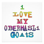 I Love My Oberhasli Goats Custom Invitations
