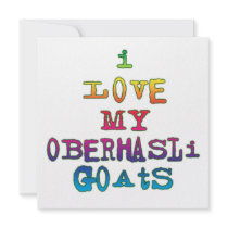 I Love My Oberhasli Goats invitations by LiveSimply I Love My Oberhasli Goats invitations