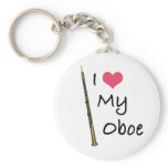 I Love My Oboe Key Chains