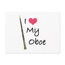 I Love My Oboe postcards by evisionarts I Love My Oboe postcards