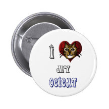 i love my ocicat pinback button