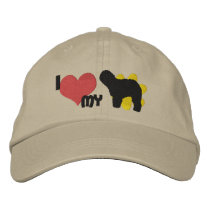 I Love my Old English Sheepdog embroidered hats by MenagerieMayhem I Love my Old English Sheepdog embroidered hats