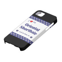 I Love My Oriental Shorthair (Male Cat) iPhone 5 Cases