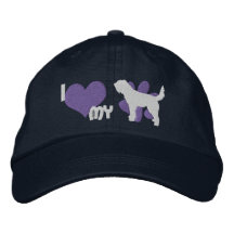 I Love my Otterhound Embroidered Hat (Blue)