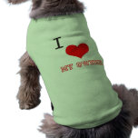 I love my owner dog ribbed tank tops pet clothes
