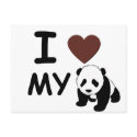 I LOVE MY PANDA BEAR postcards