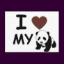 I LOVE MY PANDA BEAR POST CARDS