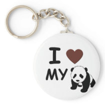 I LOVE MY PANDA KEY CHAINS