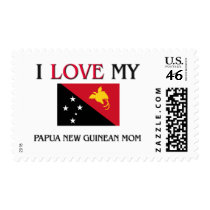 I Love My Papua New Guinean Mom postage