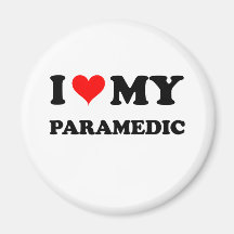 I Love My Paramedic Refrigerator Magnets