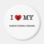 I LOVE MY PARSON RUSSELL TERRIER FRIDGE MAGNETS