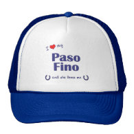 I Love My Paso Fino (Female Horse) Trucker Hat