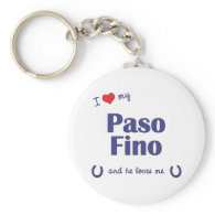 I Love My Paso Fino (Male Horse) Key Chain