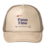 I Love My Paso Fino (Male Horse) Mesh Hat