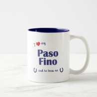 I Love My Paso Fino (Male Horse) Mugs