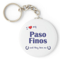 I Love My Paso Finos (Multiple Horses) Key Chain