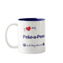 I Love My Peke-a-Poos (Multiple Dogs) mugs by dogadoodle I Love My Peke-a-Poos (Multiple Dogs) mugs