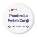 I Love My Pembroke Welsh Corgi (Male Dog) magnets
