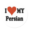 I Love My Persian Cat Gifts and Apparel stickers by janbalaya I Love My Persian Cat Gifts and Apparel stickers